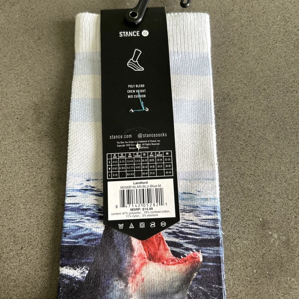 BRAND NEW Stance Men's‎ Medium Socks Crew Length 